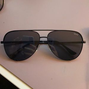 Quay high key aviator black sunglasses